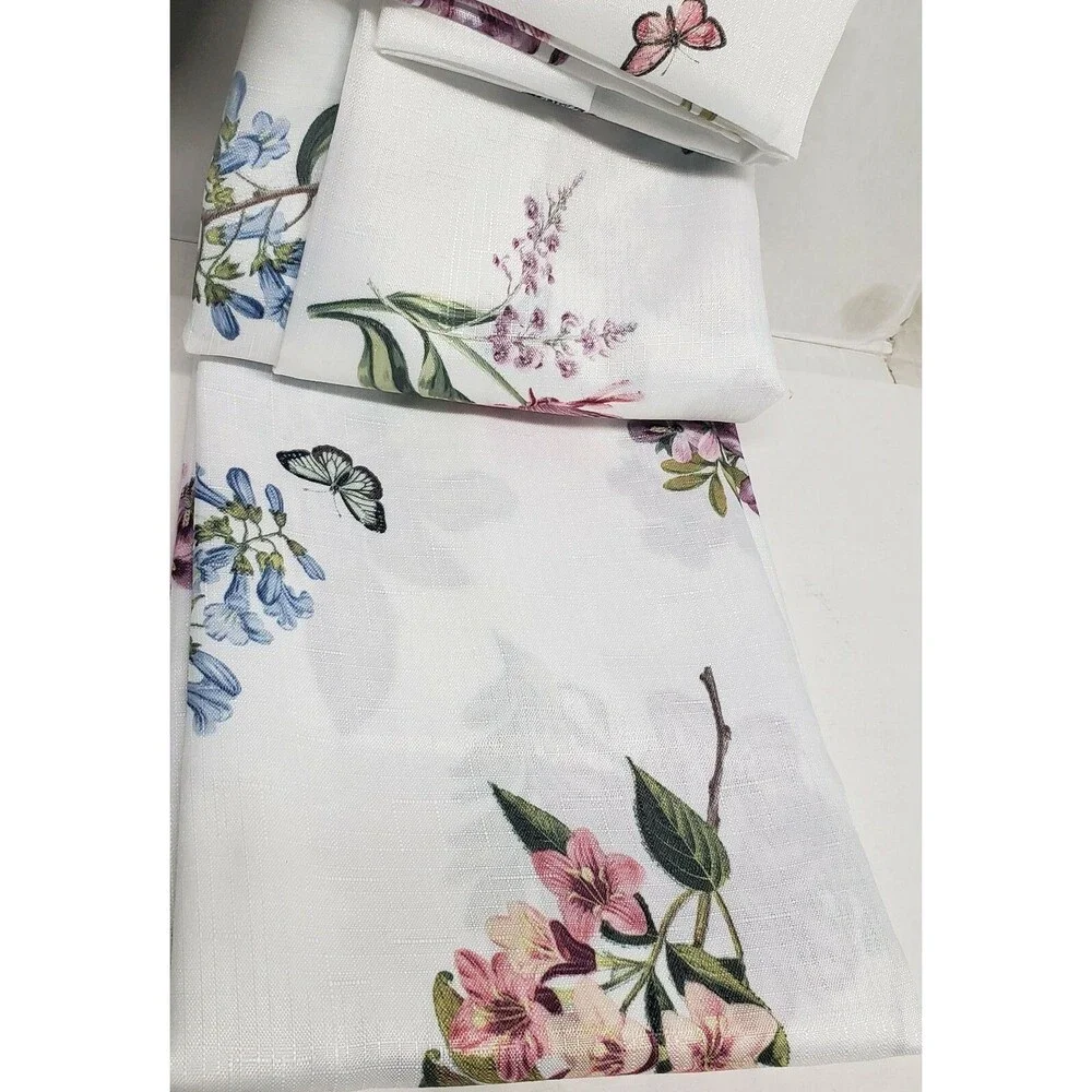 Textured Printed Fabric Tablecloth 60x84